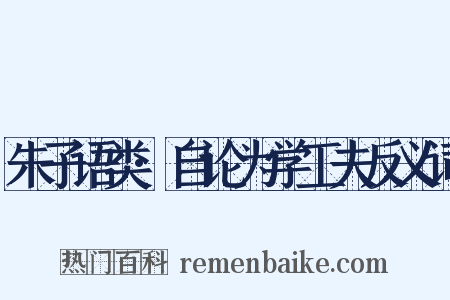 朱子语类·自论为学工夫反义词是什么意思的图片